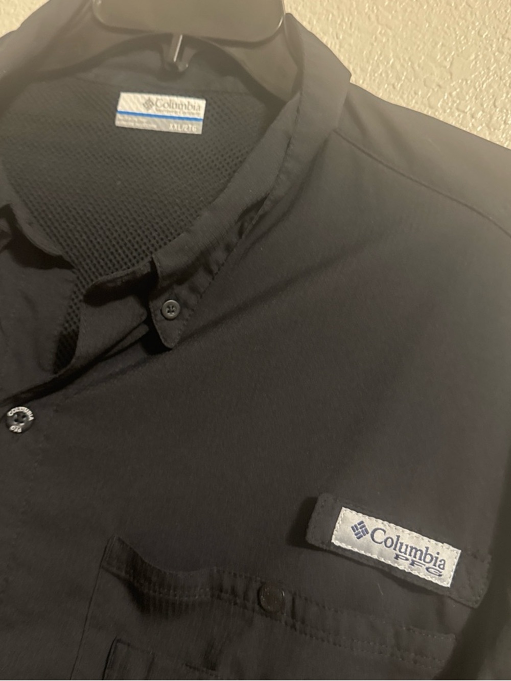 Columbia Black Performance Button-Down Shirt